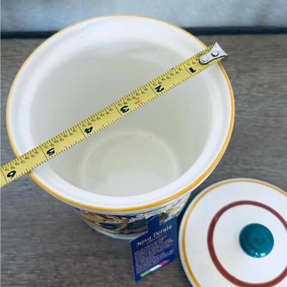 Ceramica Nova Deruta Raffaellesco Lidded Kitchen Storage Canister Jar - Picture 4 of 5